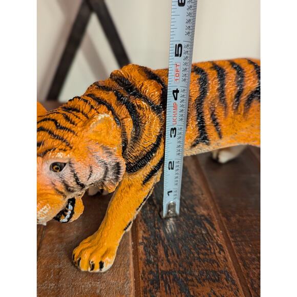 Large Tiger Rubber Toy Figure 14” - Picture 12 of 12